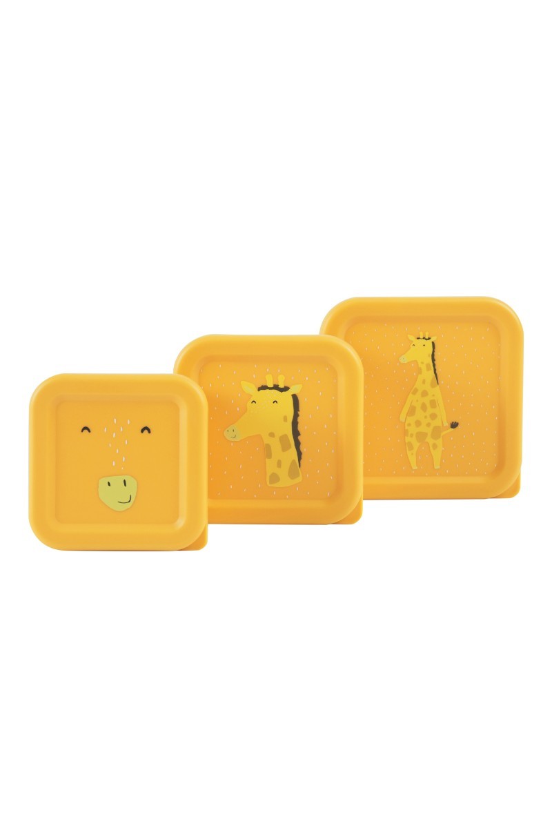 Egymásba rakható uzsonnás dobozok, 3 db – Mr. Giraffe – Trixie Baby
