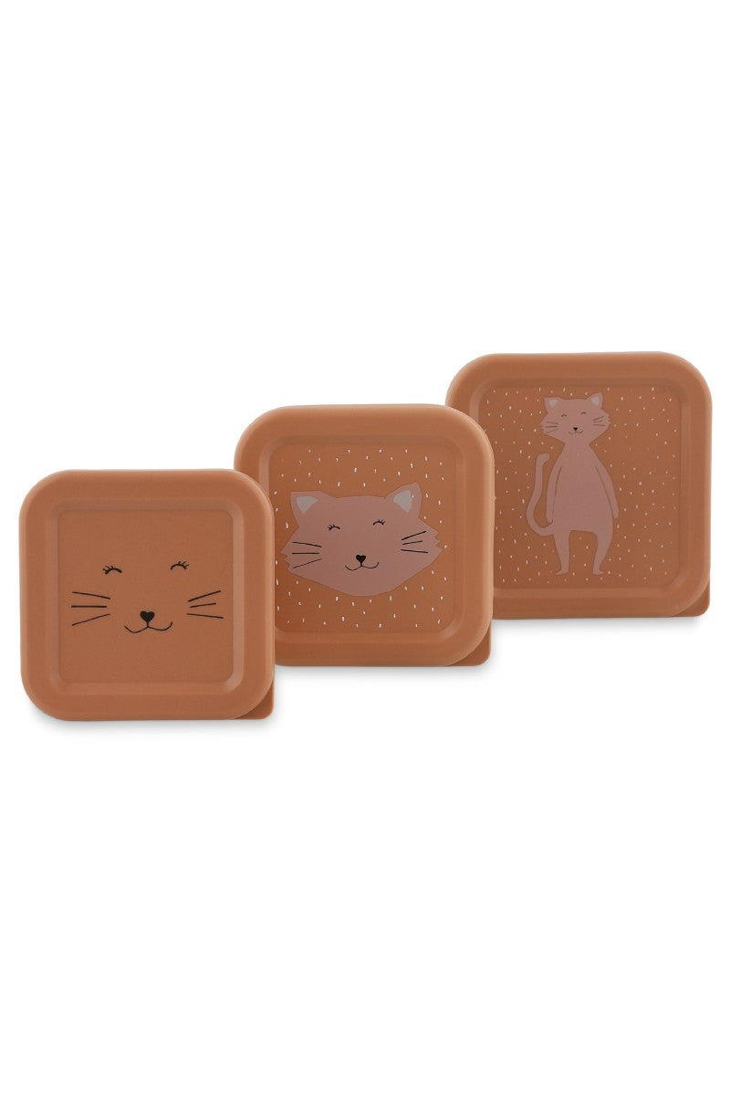 Egymásba rakható uzsonnás dobozok, 3 db – Mrs. Cat – Trixie Baby