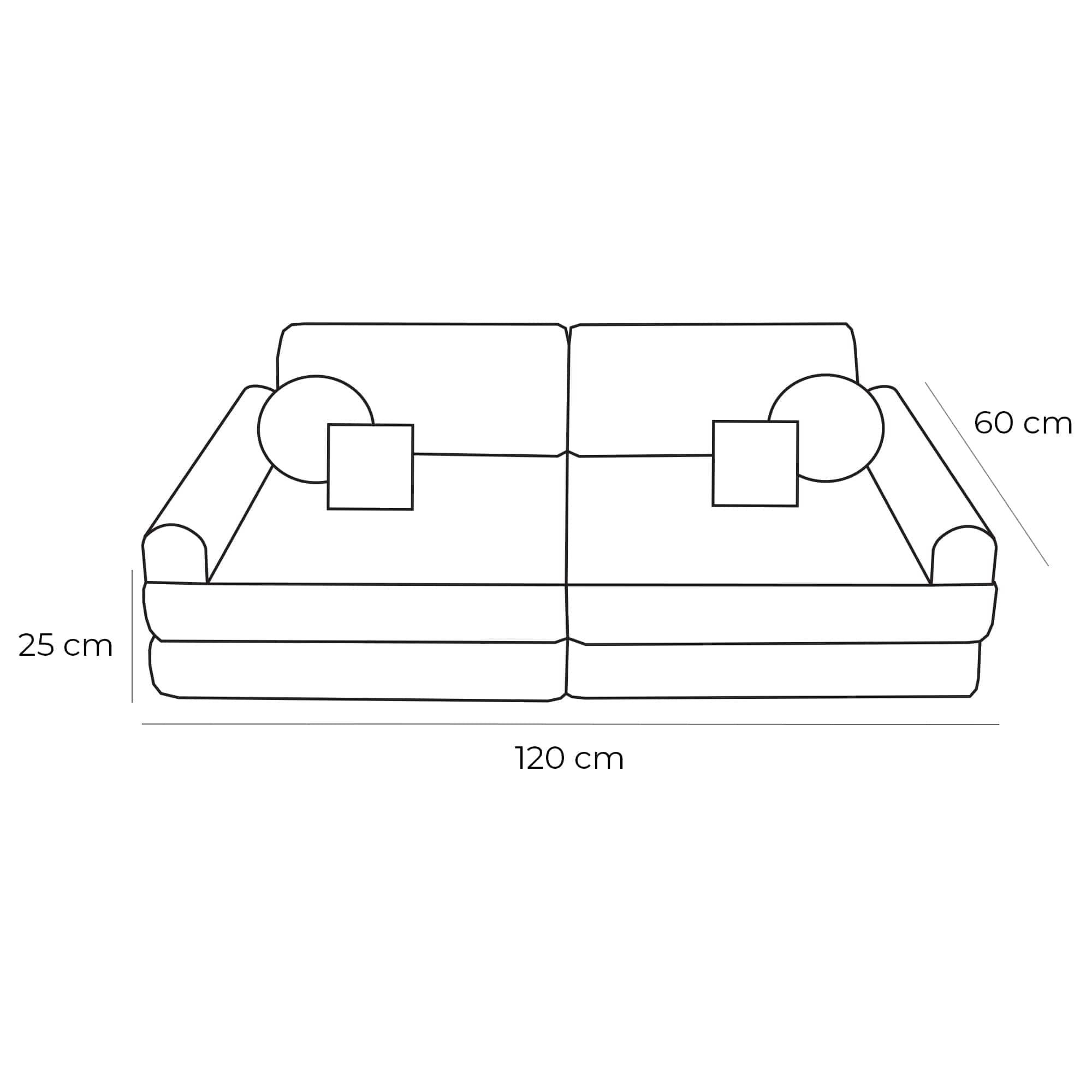 Indoor/Outdoor Outzy Pocket Sofa For Children - Oat Blush Beige