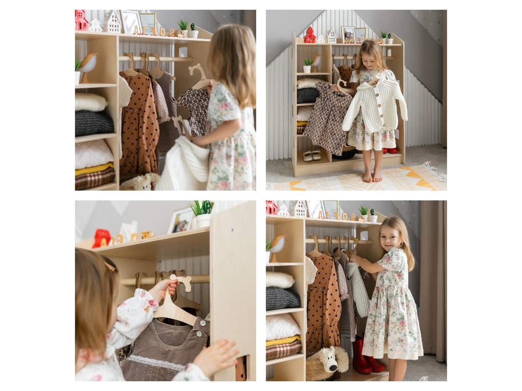 Házikó formájú nyitott gyerekszekrény – BusyKids