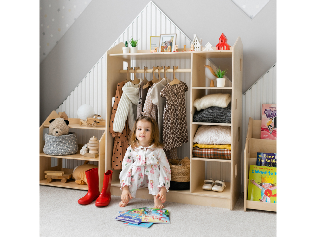 Házikó formájú nyitott gyerekszekrény – BusyKids