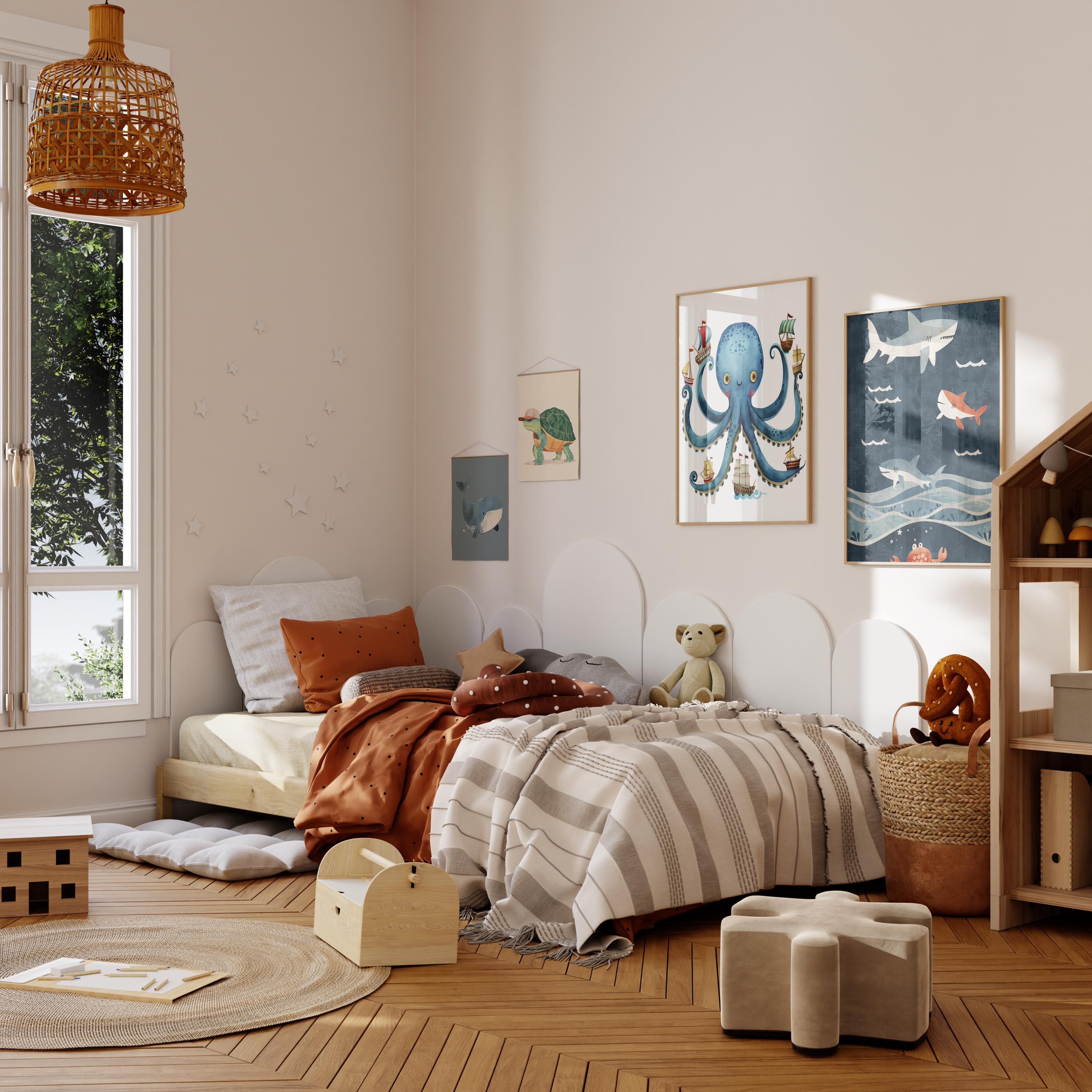 Magische Unterwasserwelt Poster Kinderzimmer · Geschenkidee für Kinder ·Märchenhafte Ozeane · Ozean-Abenteuer ·Deko Print ohne Rahmen-2