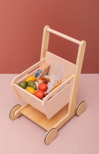 Wooden Shopping Cart - Mrs. Rabbit