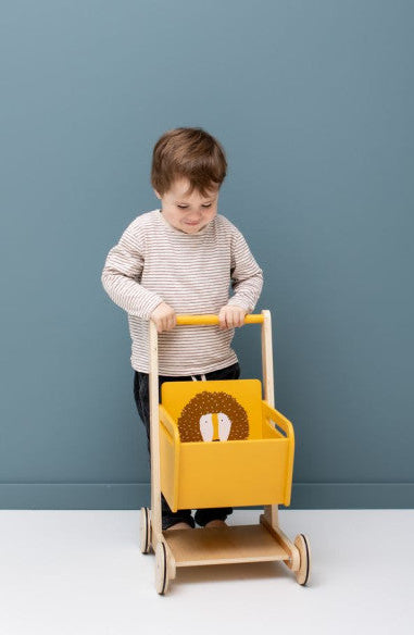 Wooden Shopping Cart - Mr. Lion