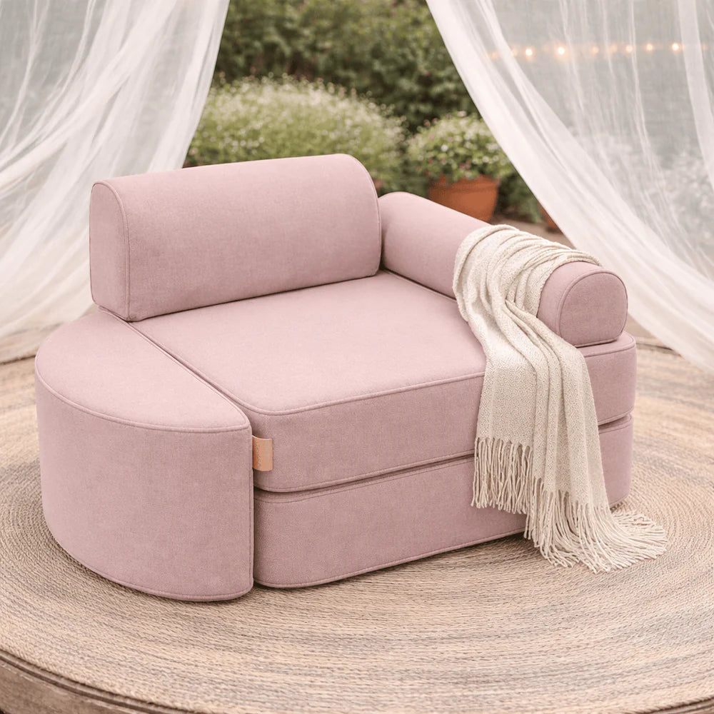 Outzy Pocket Sofa – rózsaszín homok – MeowBaby