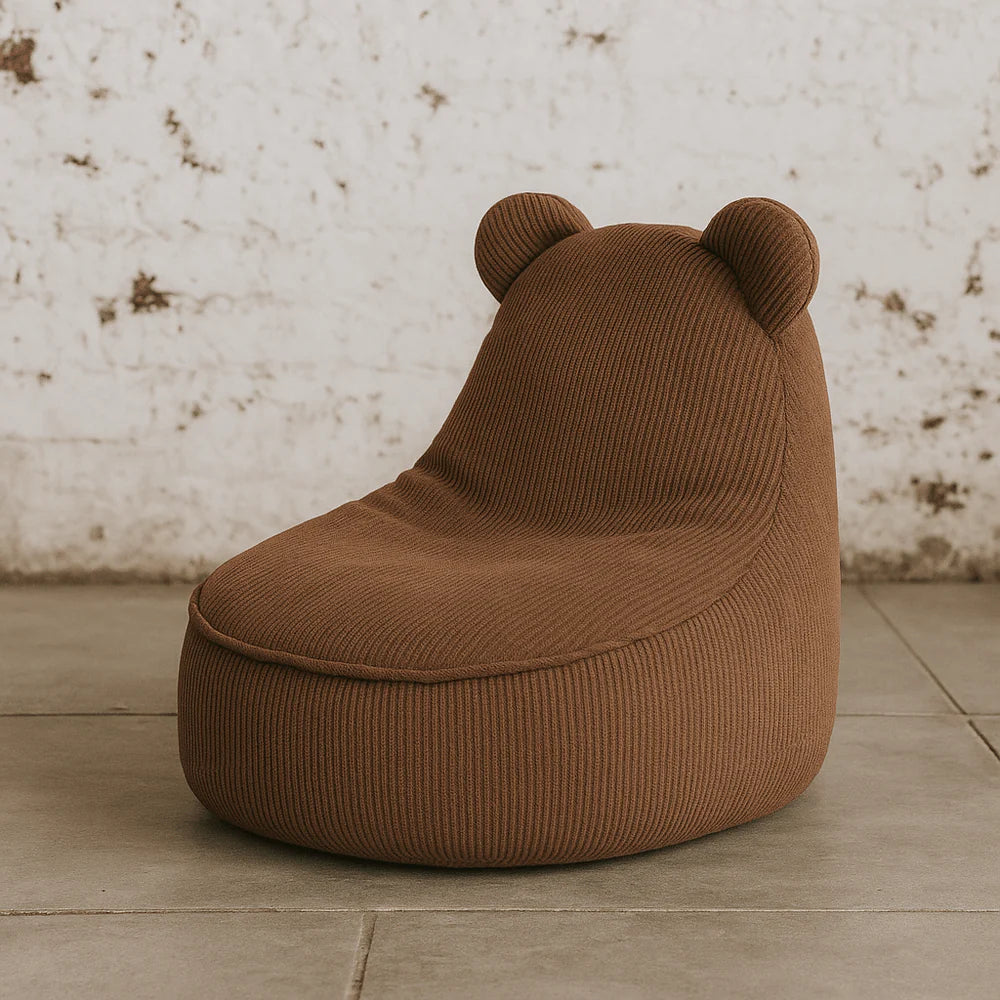 Slimcord Teddy Sako babzsák – barna – MeowBaby