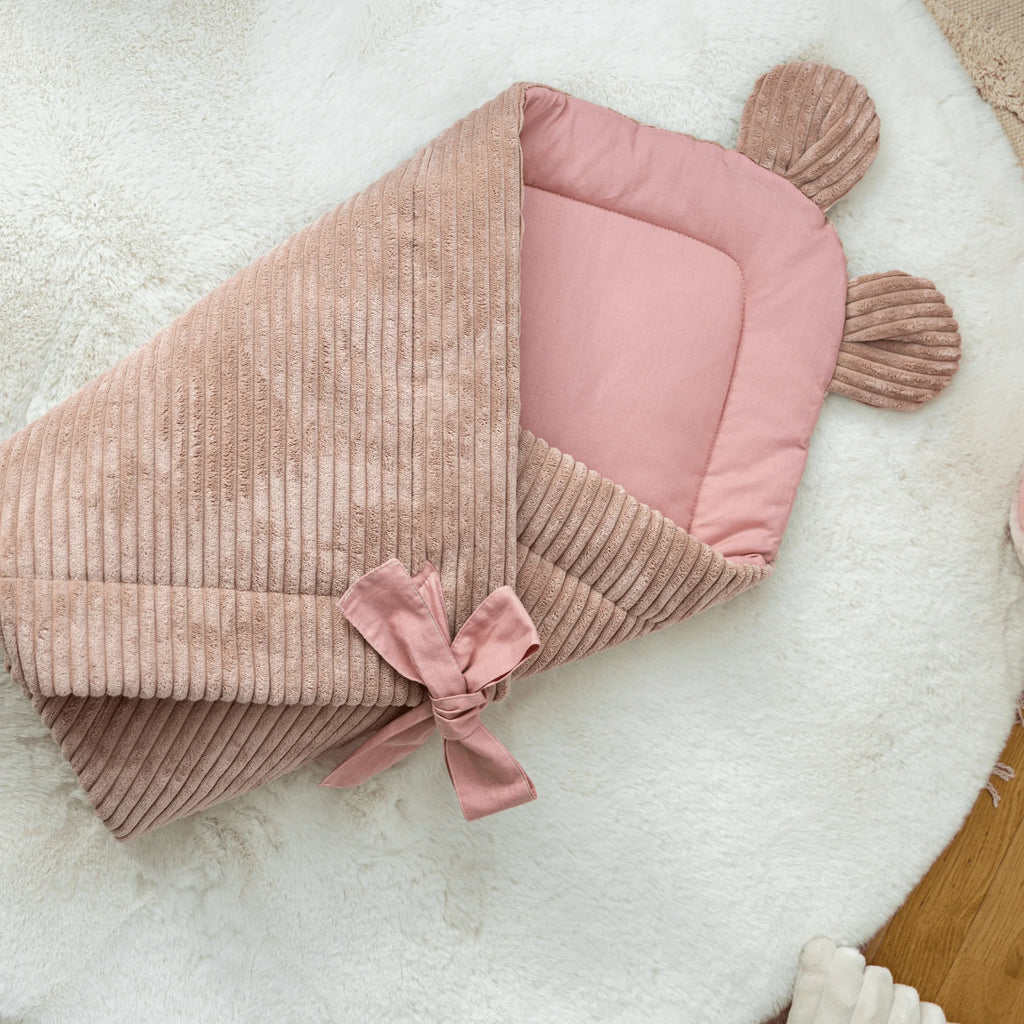 Baba pólya takaró alváshoz és öleléshez – Powder Pink – MeowBaby MeowBaby