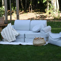 Outzy Pocket Sofa nagy – zabpehely-bézs – MeowBaby