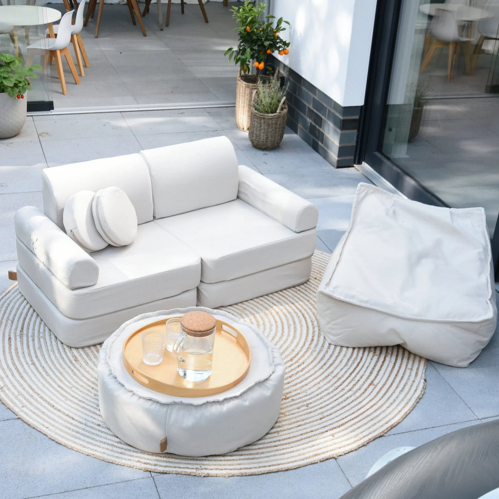 Outzy Pocket Sofa nagy – zabpehely-bézs – MeowBaby
