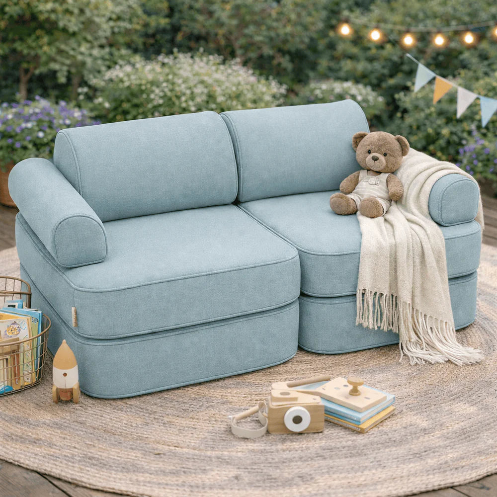 Outzy Pocket Sofa nagy – égkék – MeowBaby