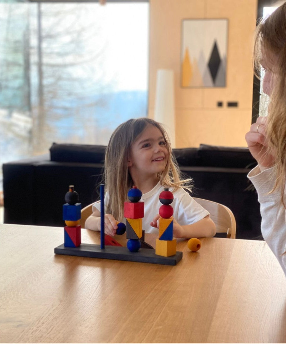 Montessori-inspired Modern Stacking Toy Modern X