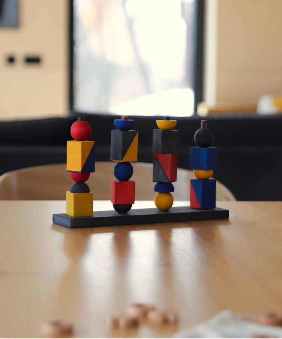 Montessori-inspired Modern Stacking Toy Modern X