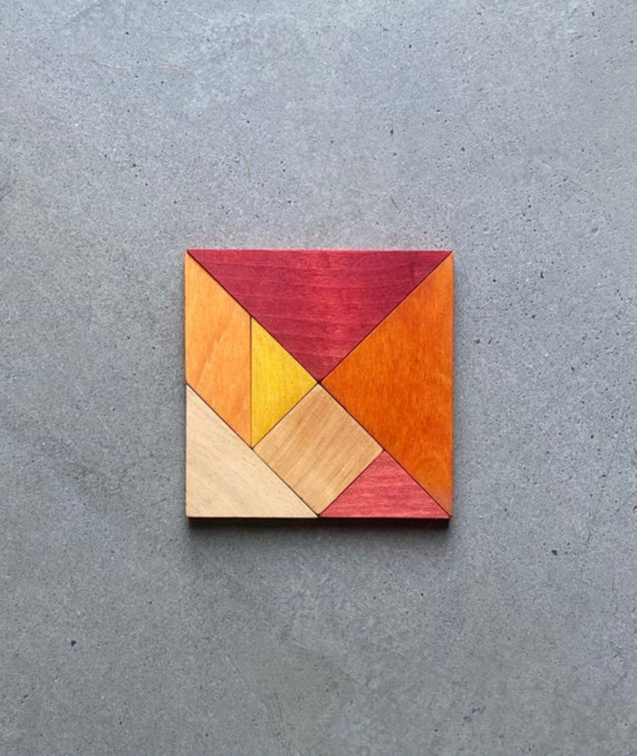 Wooden Story Tangram – Warm Color (in Storage Bag)