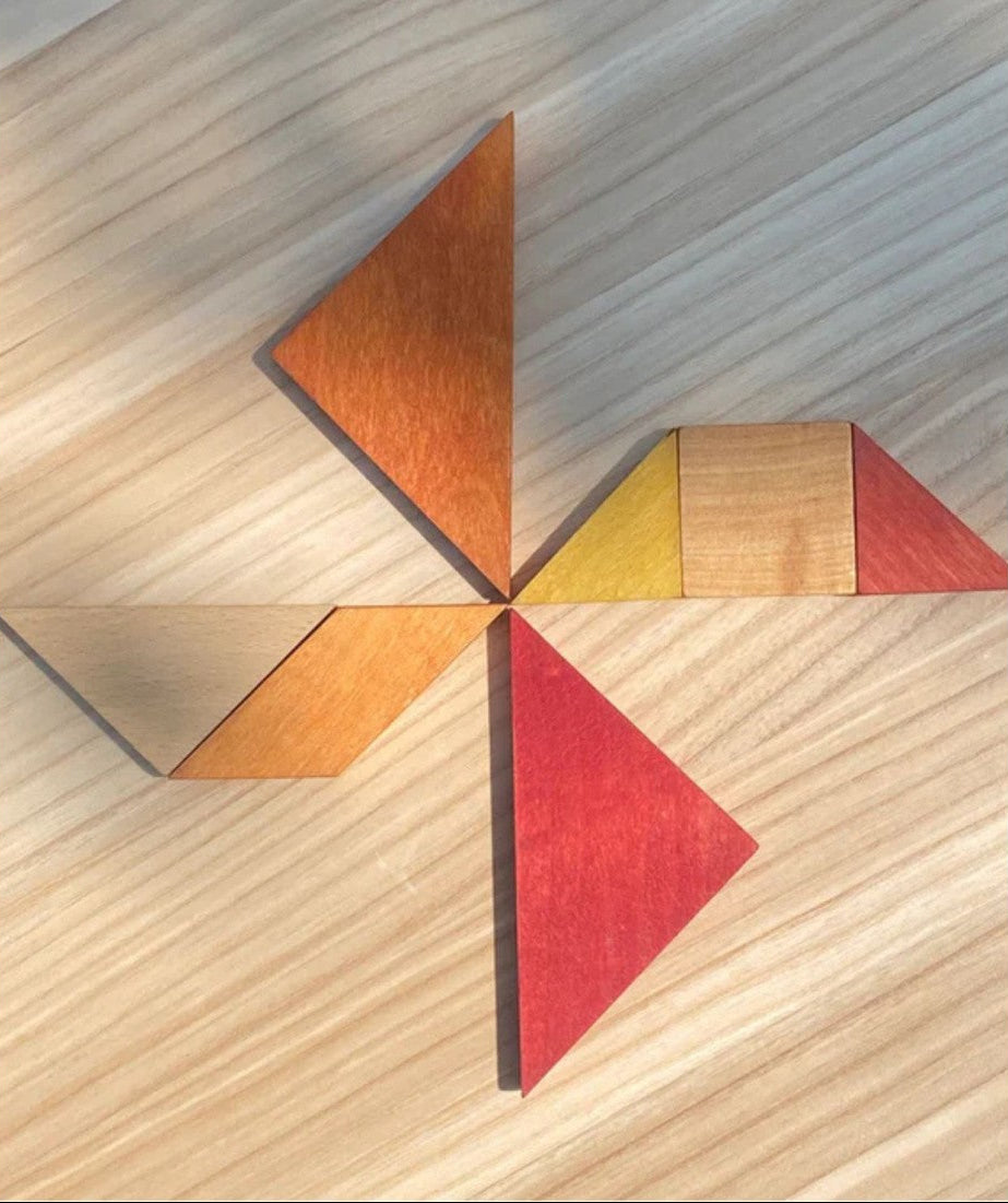Wooden Story Tangram – Warm Color (in Storage Bag)
