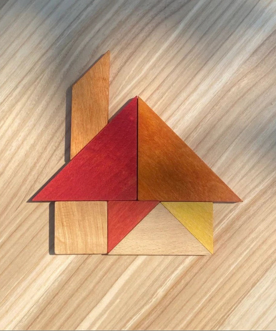 Wooden Story Tangram – Warm Color (in Storage Bag)