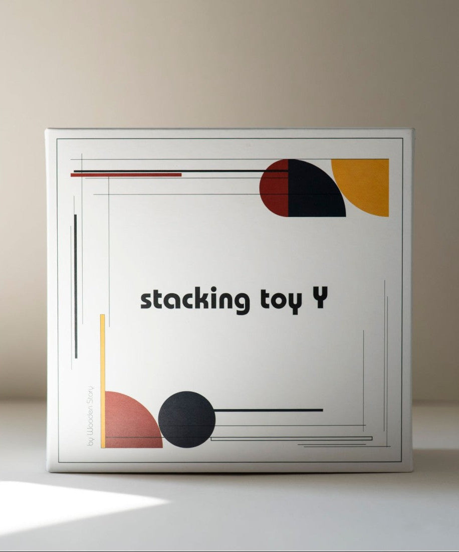 Montessori-inspired Modern Stacking Toy Modern Y