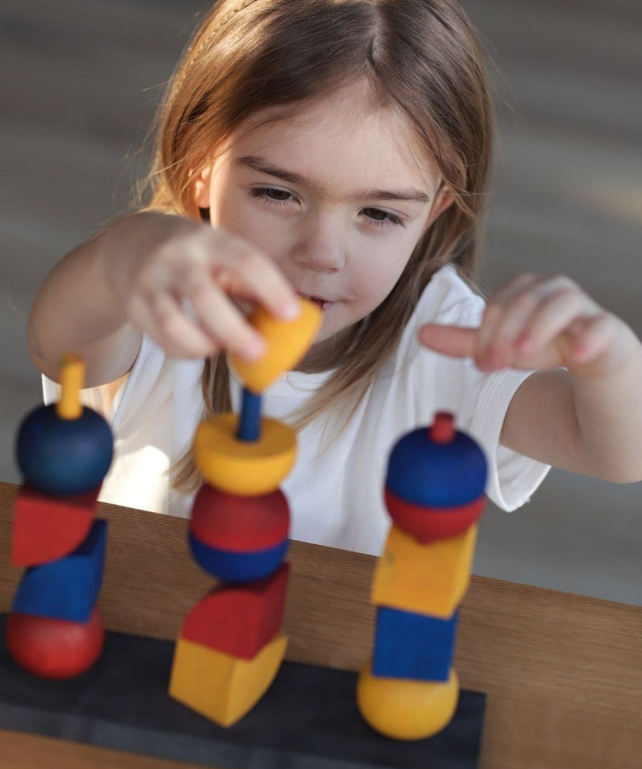 Montessori-inspired Modern Stacking Toy Modern Y