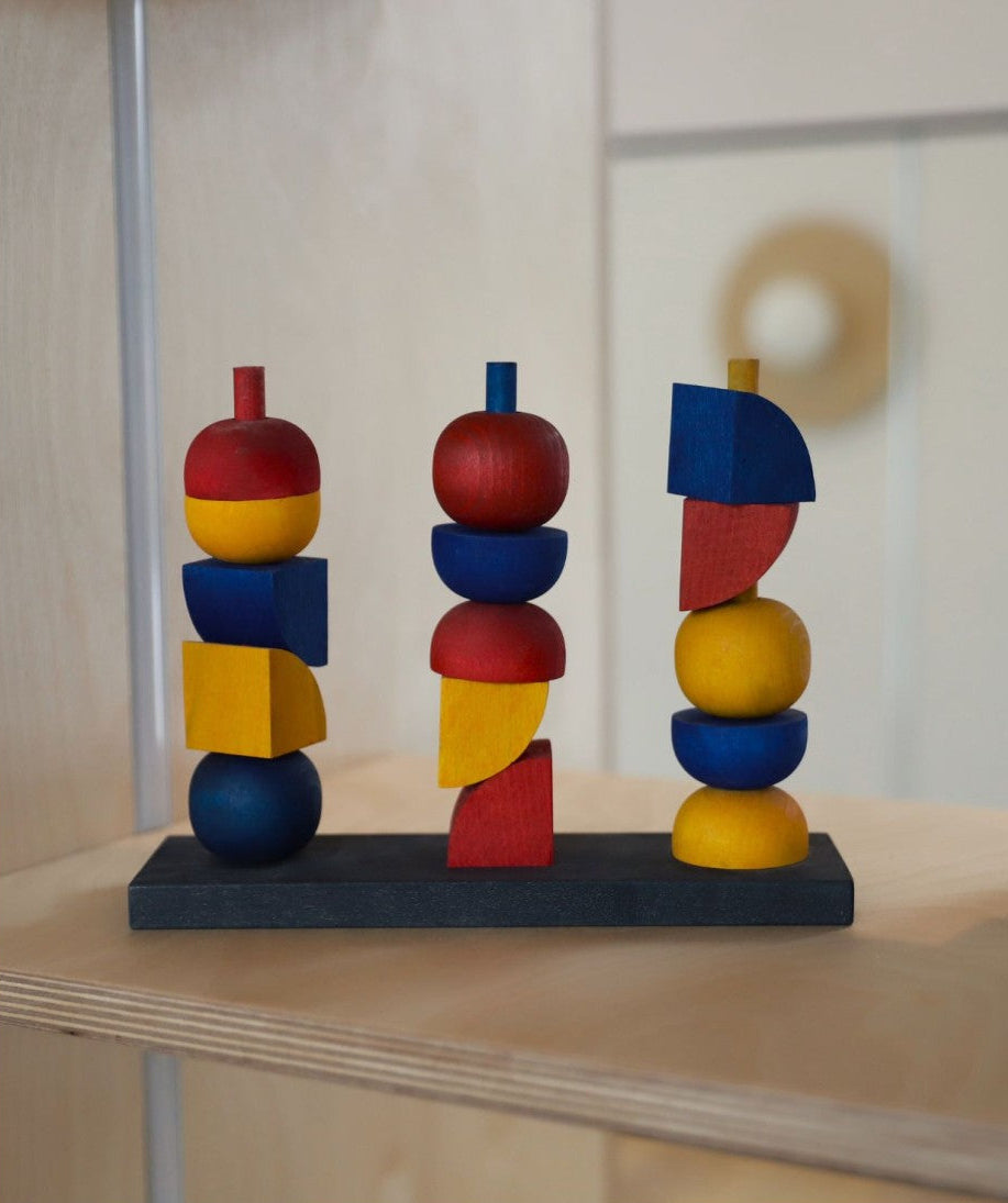 Montessori-inspired Modern Stacking Toy Modern Y