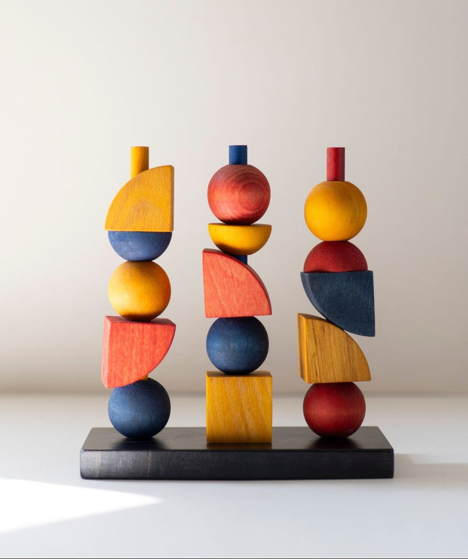 Montessori-inspired Modern Stacking Toy Modern Y