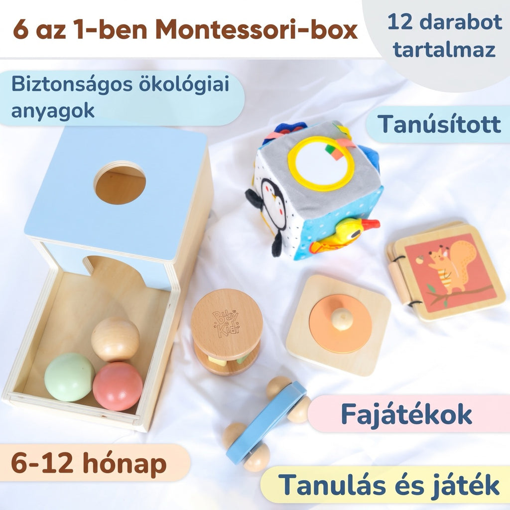 Montessori játékdoboz – 6–12 hónap – BusyKids