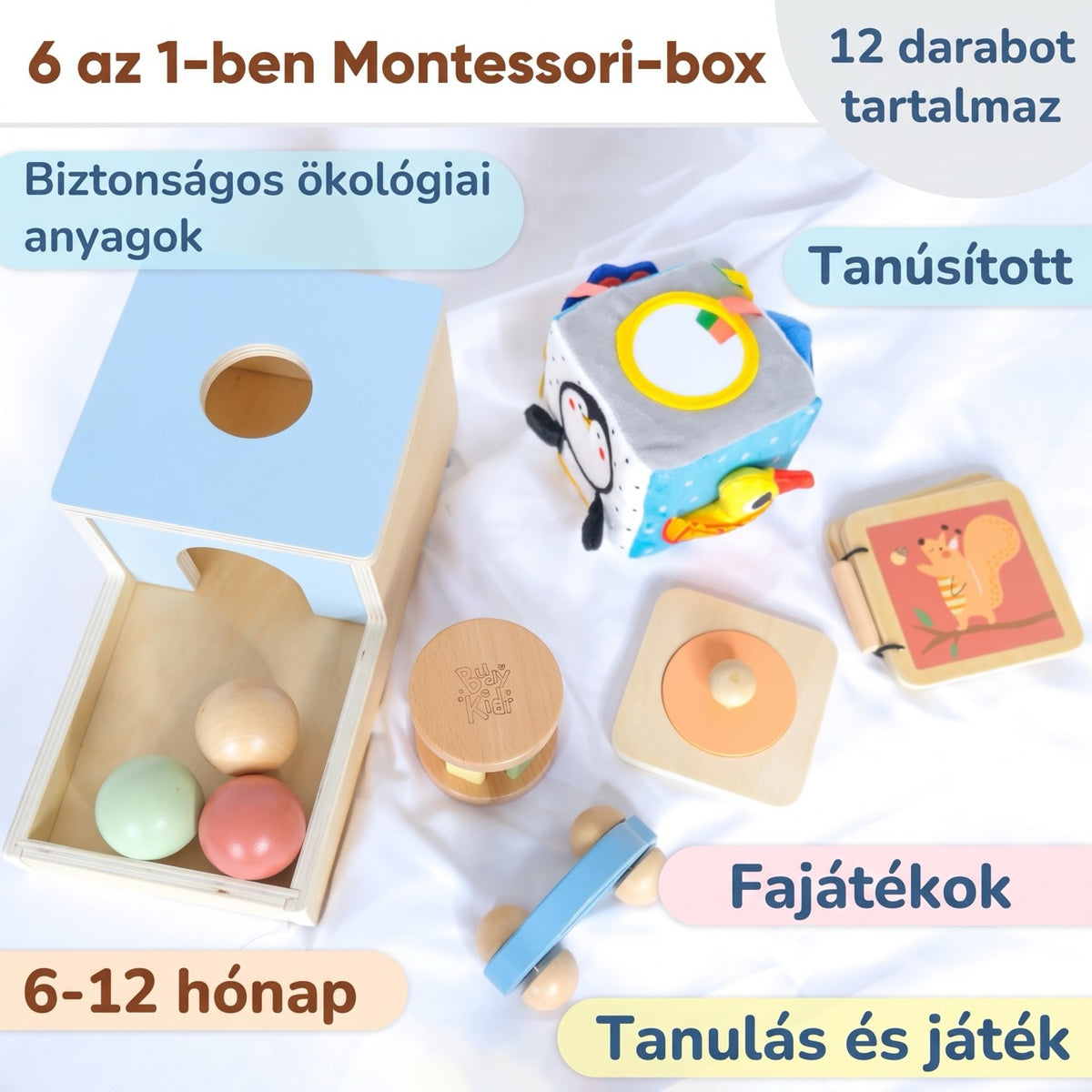 Montessori játékdoboz – 6–12 hónap – BusyKids