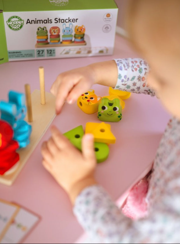 Montessori Puzzle Pyramid With Animals