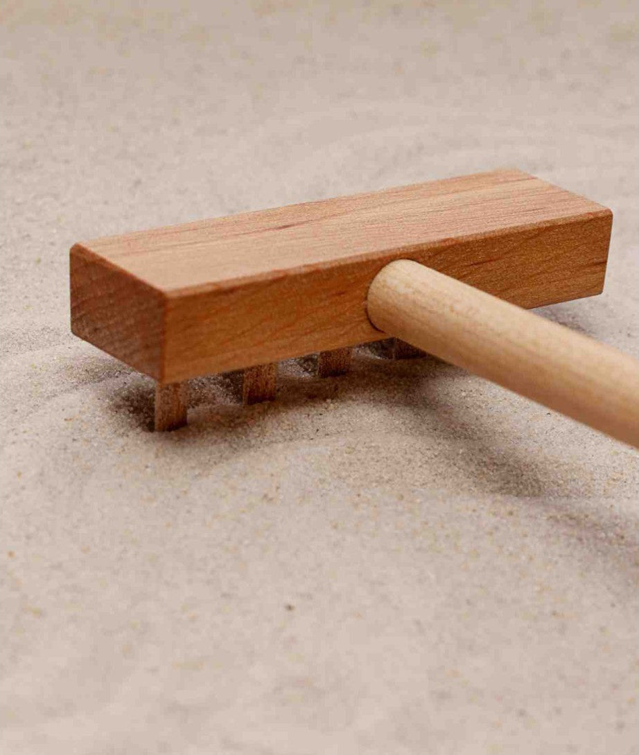 Montessori Tray with Handle, Sand and Accessories
