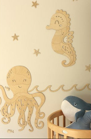 Wooden Wall Decoration - Octopus