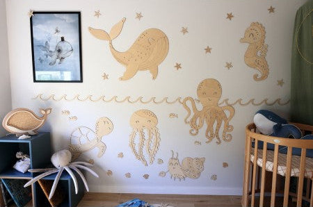 Wooden Wall Decoration - Octopus