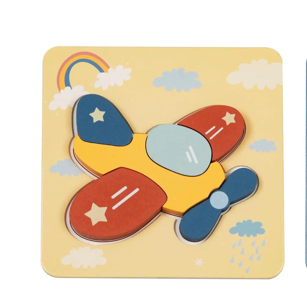 Közlekedési puzzle szett 6az1-ben BusyKids