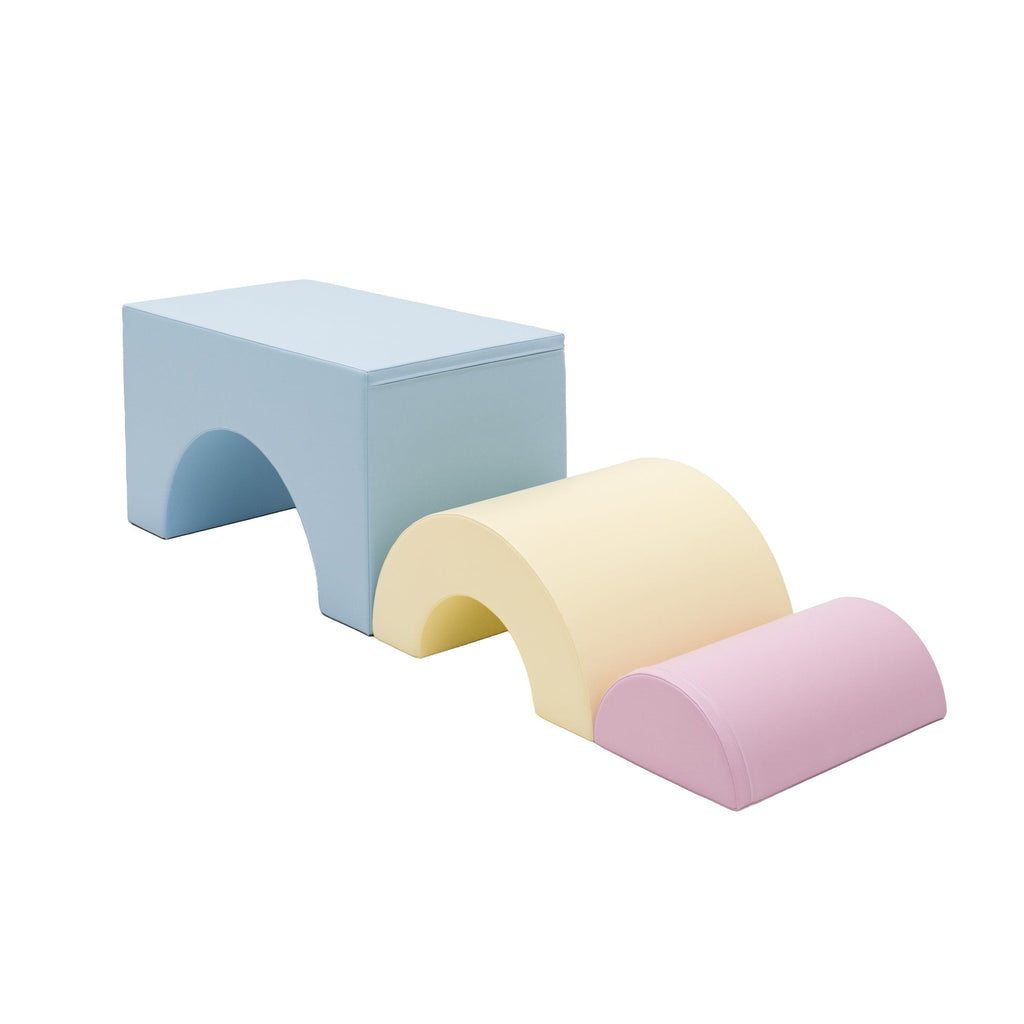 Rainbow Bridge Soft Play Set - Light Pastel