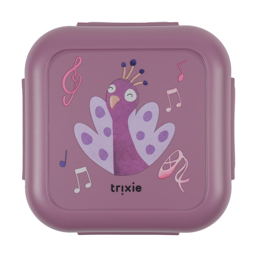 Snack box with clips - Ballerina Mrs. Peacock
