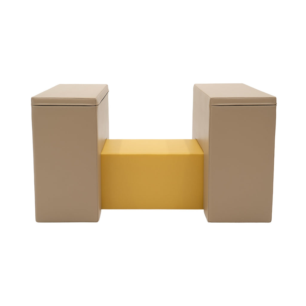 Soft Play Activity Set Balance Bridge - Beige & Honey