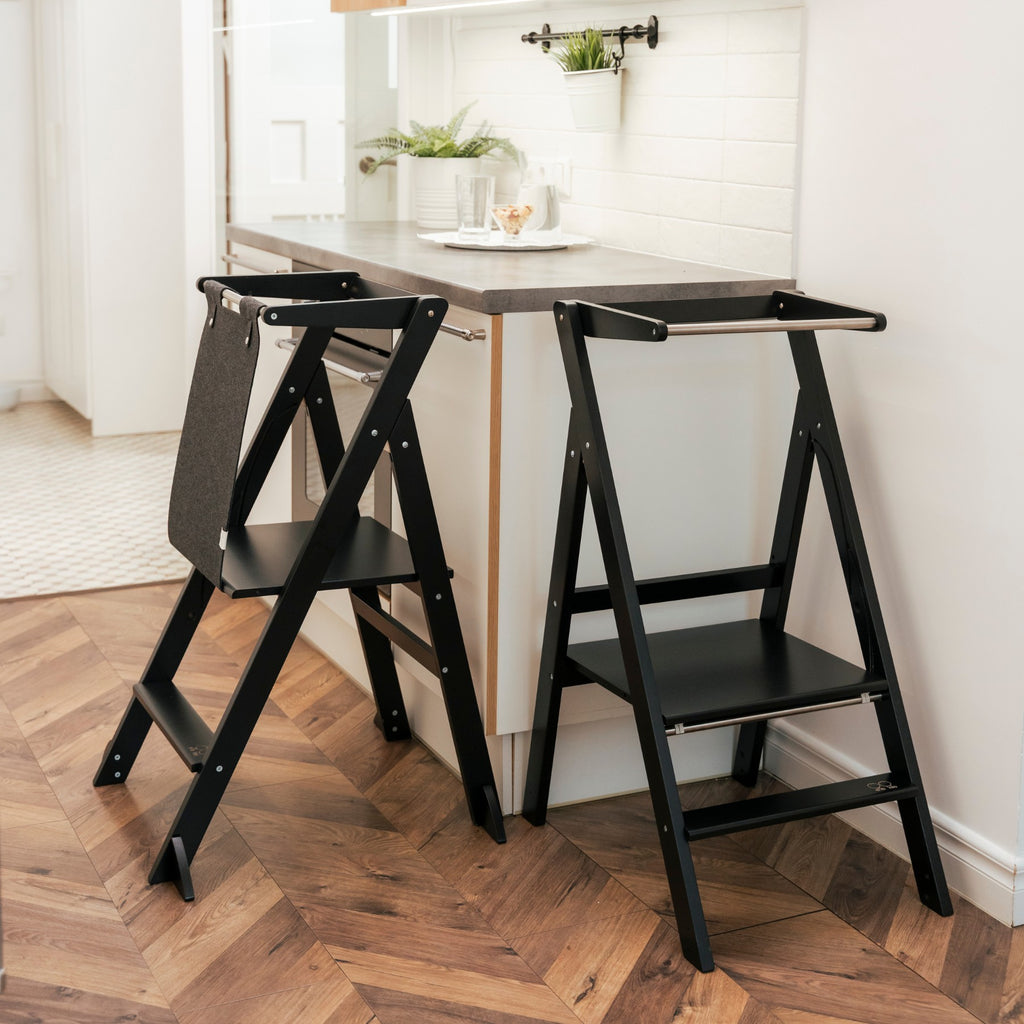 STEP'n'FOLD Foldable Helper Tower - Black
