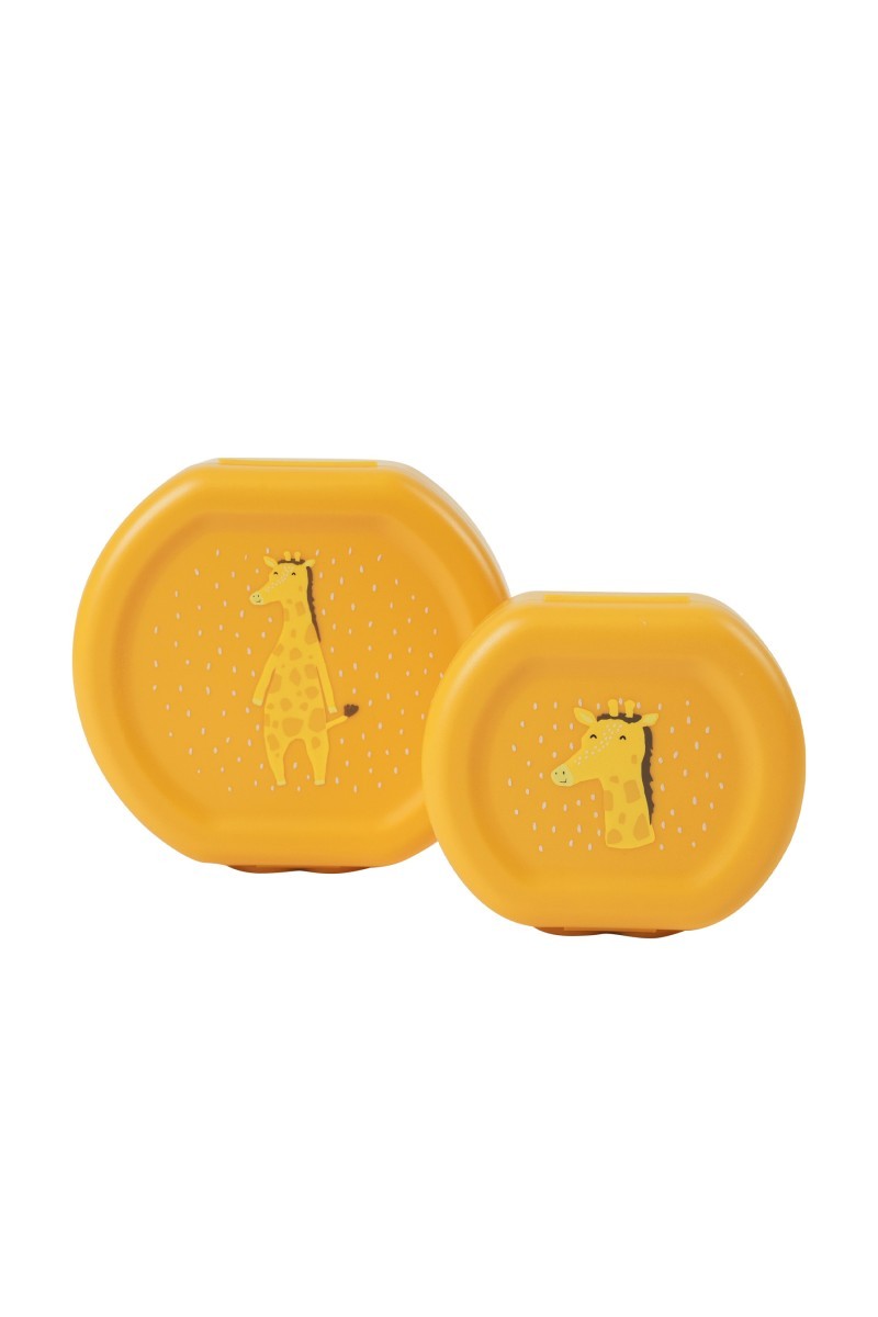 Uzsonnás dobozok csipesszel, 2 db – Mr. Giraffe – Trixie Baby