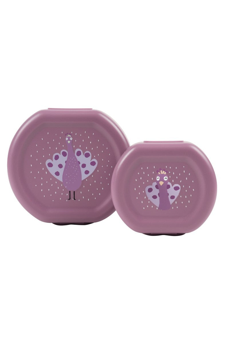 Uzsonnás dobozok csipesszel, 2 db – Mrs. Peacock – Trixie Baby