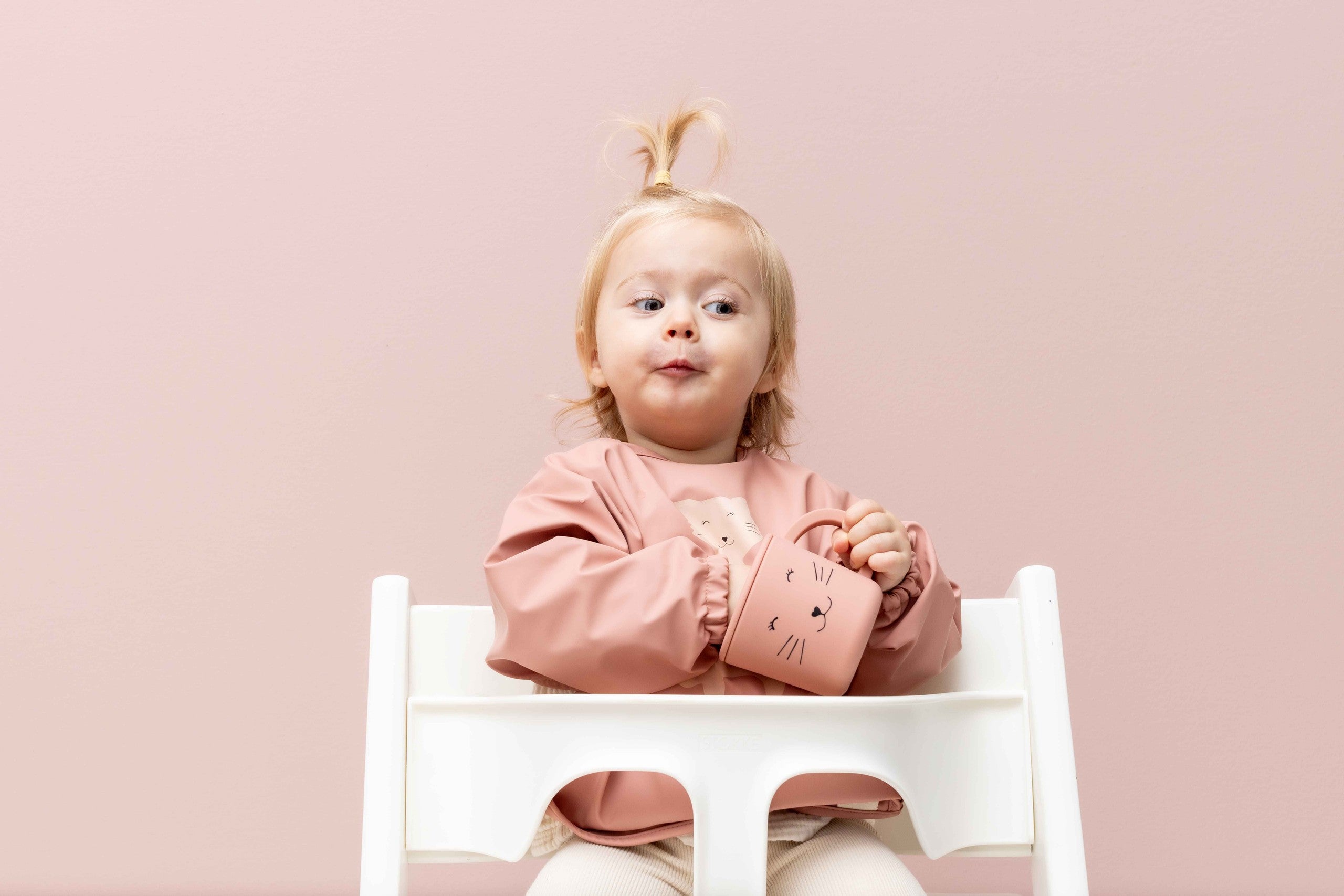 Waterproof Long Sleeve Bib - Mrs. Cat