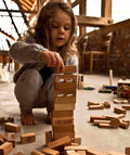 Wooden Blocks in a Bag – Natural, 100 Pieces