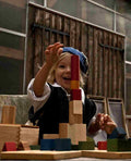 Wooden Blocks in a Box – Warm Colors, 54 Pieces