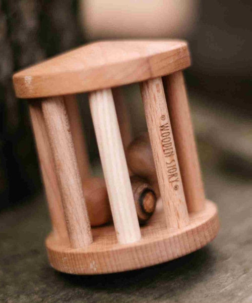 Wooden Rattle - Turtle Dove