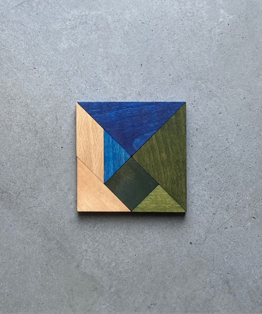 Wooden Story Tangram – Cold Color (in Storage Bag)