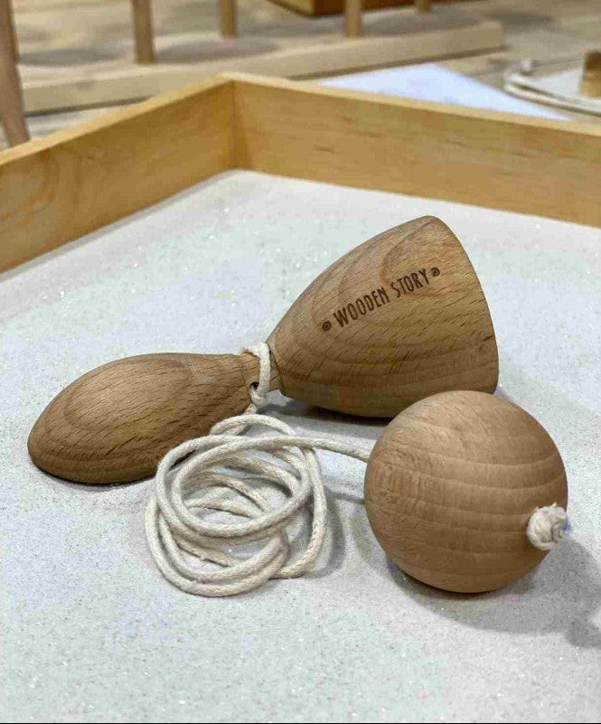 Wooden Swing and Catch Game
