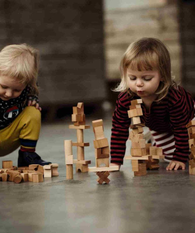 Wooden Tower Puzzle - Colorful
