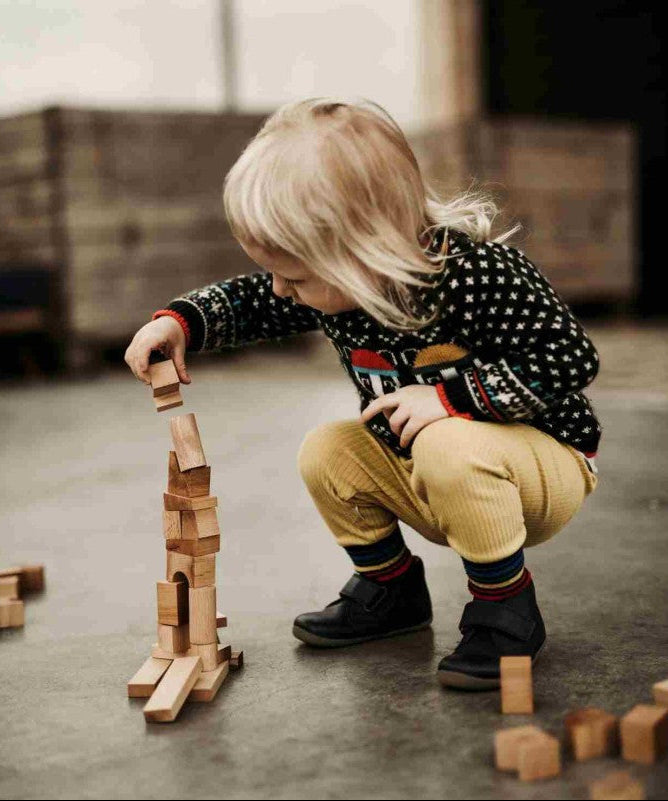 Wooden Tower Puzzle - Colorful