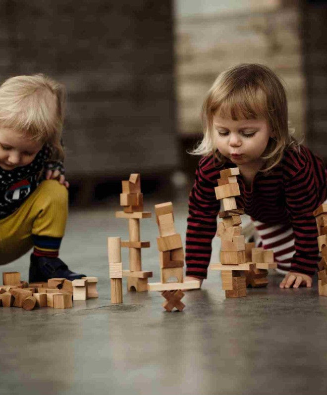 Wooden Tower Puzzle - Natural
